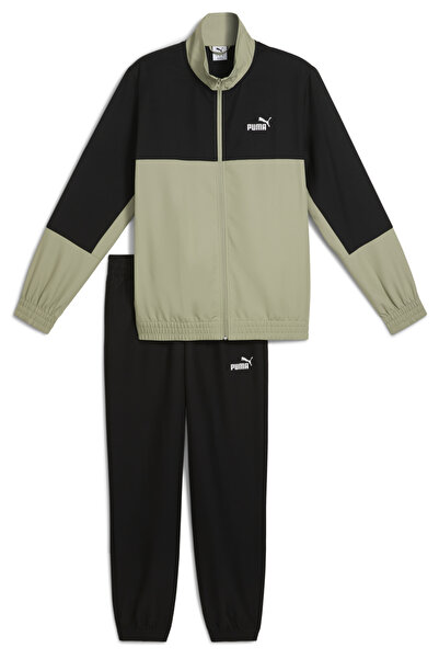 Puma Σετ αθλητικής φόρμας υφαντό Colorblock 688173 Ανδρικό σετ αθλητικής φόρμας casual ΠΡΑΣΙΝΟ