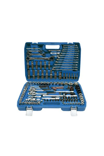 Blasko Set de scule profesionale 151 piese, chei cu clichet, tubulare, fixe, Torx, hexagonale, crom-vanadiu, cu