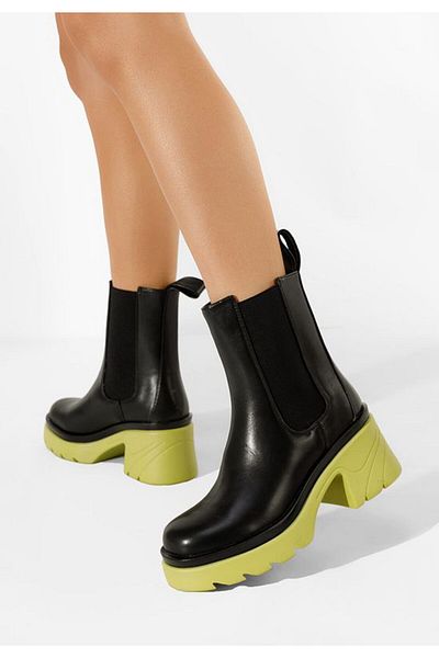 B T Shoes Women's yellow boots Kaylin V3