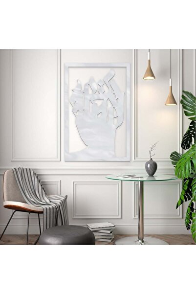 Marktna لوحة اكريلك فضي مودرن بنقشة فتاة