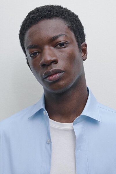 Massimo Dutti Esnek slim fit gömlek