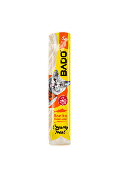 BAD0 Recompensa pisica, creamy bonito, deliciu cremos, 15 g, hrana suplimentara