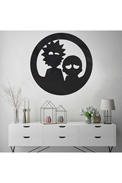 Marktna لوحة اكريلك اسود بنقشة أنمي