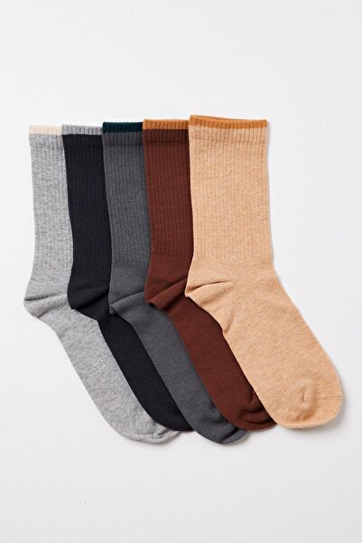 Katia&Bony Мъжки чорапи до глезена, чифт от 5 броя, многоцветни