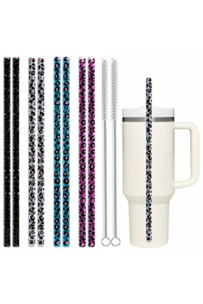 arredamento Termos Uyumlu 40oz Pipet Leopar Desenli 4 Adet