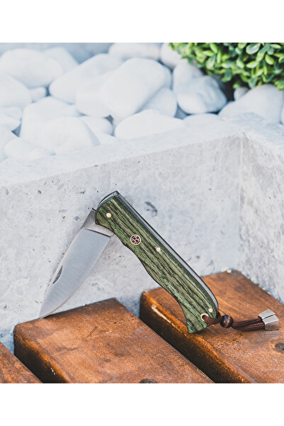 Huğlu Renge Kabzeli Katlanır Bıçak