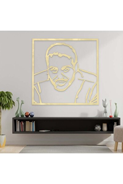 4gdran منحوتة اكريلك ذهبي بنقشة ياسر القحطاني