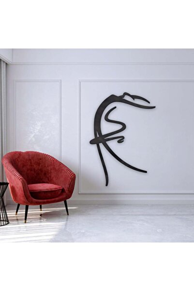 Marktna لوحة اكريلك اسود مودرن بنقشة راقصة باليه