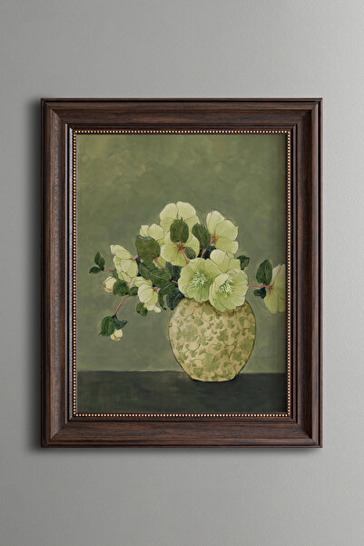 epiqart Flori în vază - Cadru cu model vintage