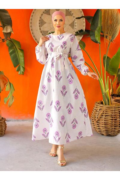 DEDEMAX Rochie Hijab - Mov -