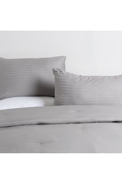 AMBRA 3pcs cotton comforter set 160*240 cm, grey