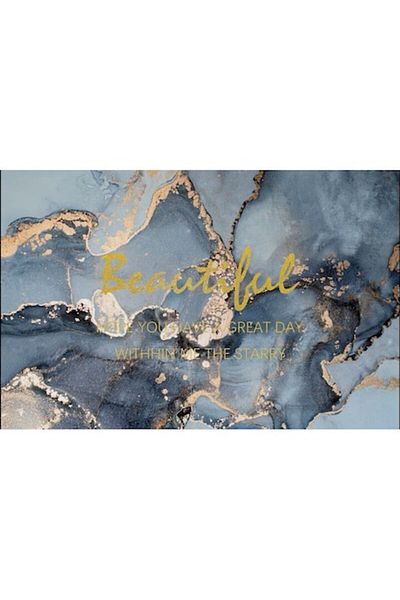 OEM Universal Bathroom Rug, Silicon and Diatom Foam, Absorbent, Non-Slip, 40x60 cm, Blue