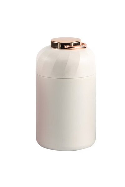 OEM Termos alimentar, oțel inoxidabil, 600 ml, lingură pliabilă, izolație termică, etanș, cremă