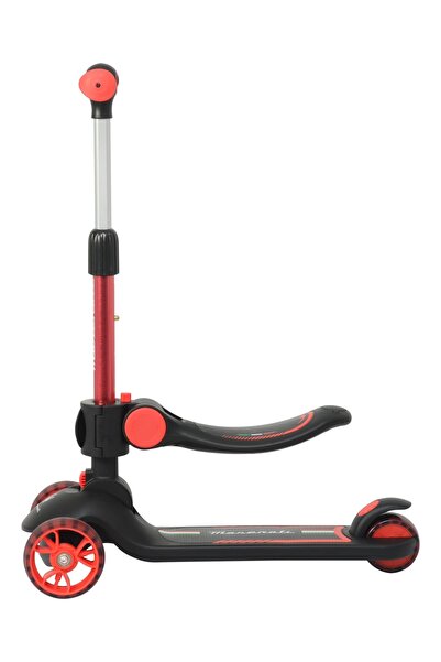 Factual Toys Maserati Official Licensed 3 Wheels Kids Ride On Kick scooter With Seat Learn To Handle Steering