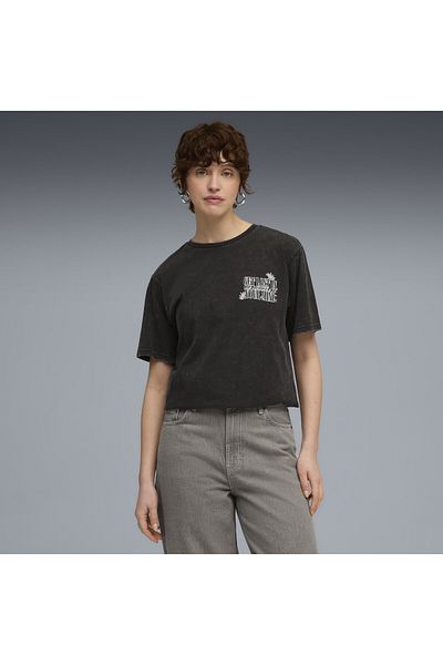 Puma Graphic Paradise Mindset Washed Relaxed Tee Women