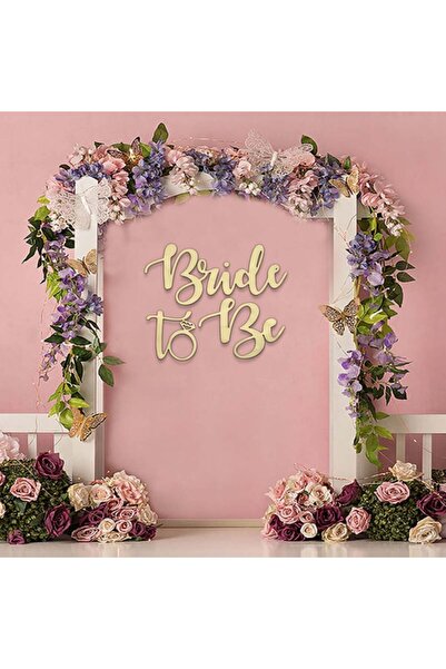 Marktna منحوتة اكريلك ذهبي بتصميم Bride to Be