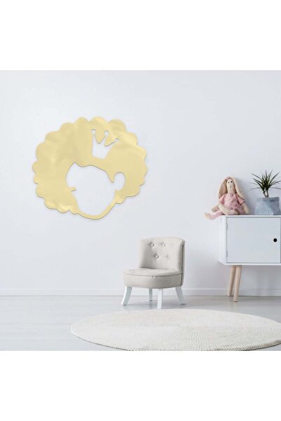 Marktna لوحة اكريلك ذهبي مودرن بنقشة فتاة