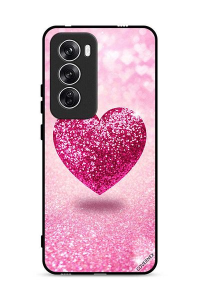 Covernex غطاء حماية لهاتف Oppo Reno12 5G بتصميم قلب لامع