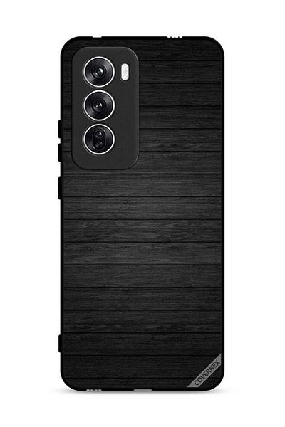 Covernex غطاء حماية لهاتف Oppo Reno12 5G بنمط خشبي داكن