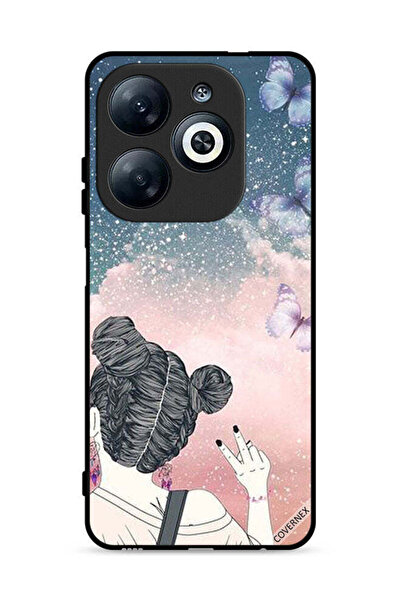Covernex Infinix Smart 8 4G Protective Case Cover Making Victory Sign Art