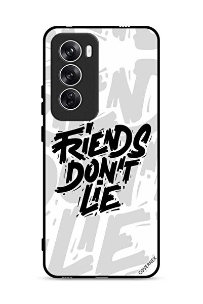 Covernex غطاء حماية لهاتف Oppo Reno12 5G بتصميم الخط العربي "الأصدقاء لا يكذبون"
