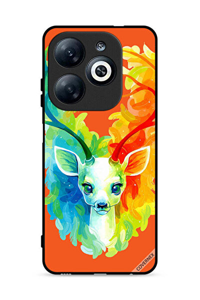 Covernex غطاء حماية لهاتف Infinix Smart 8 4G بتصميم غزال ملون