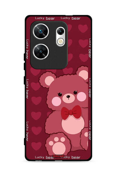 Tolwak غطاء حماية لهاتف Infinix Zero 30 4G بطبعة الدب المحظوظ