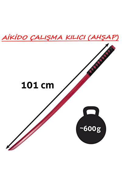 direkstoktan Aikido Ahşap Çalışma Kılıcı Bokken 101 cm / Aikido Kılıcı Bokken