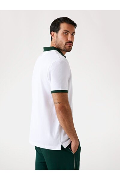 Guess Ανδρικό μπλουζάκι πόλο με κανονική εφαρμογή Emblem