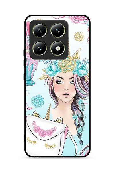 Covernex غطاء حماية لهاتف شاومي 14T 5G مزين برسومات رموش على الحقيبة وفتاة وح...