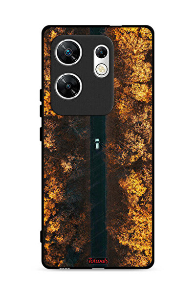 Tolwak غطاء حماية لهاتف Infinix Zero 30 4G بطبعة أشجار الخريف