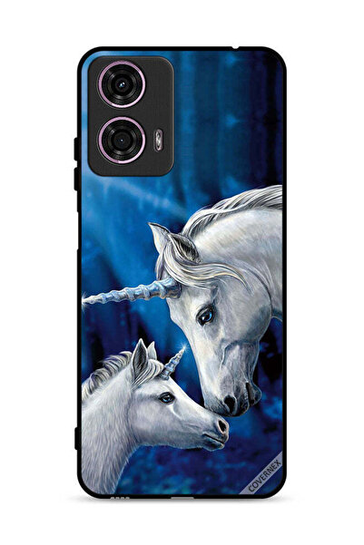Covernex غطاء حماية لهاتف موتورولا موتو جي 24 4G - محب يونيكورن - طفل يونيكورن