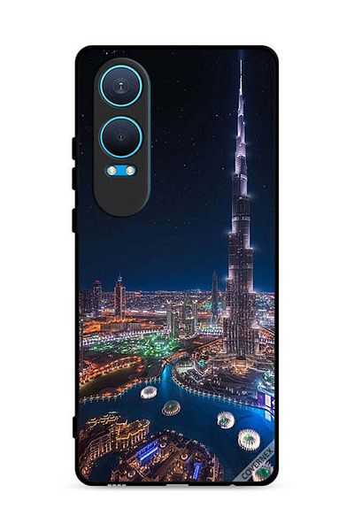 Covernex غطاء حماية لهاتف OnePlus Nord CE4 Lite 5G بمنظر ليلي لوسط المدينة