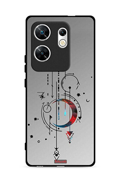 Tolwak غطاء حماية لهاتف Infinix Zero 30 4G بنقشة فنية للقمر والسهام