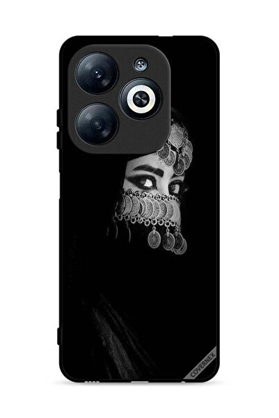 Covernex غطاء حماية لهاتف إنفينيكس سمارت 8 4G، فتاة ذات عيون جميلة ووجه مزين ...