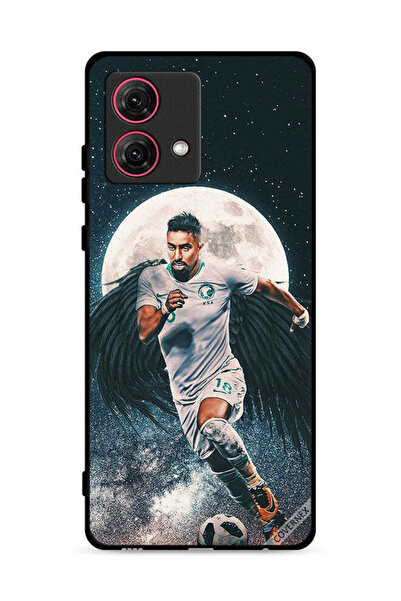 Covernex غطاء حماية لهاتف موتورولا موتو جي 84 5 جي، سالم الدوسري يحمل كرة قدم