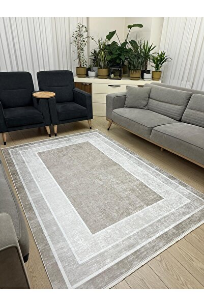 ALLGELSİN Yıkanabilir Kaymaz Taban Salon ve Oturma odası Halısı 4m Dört Metre...