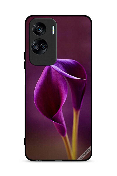 Covernex غطاء حماية لهاتف Honor 90 Lite 5G بنقشة زهرتين جميلتين
