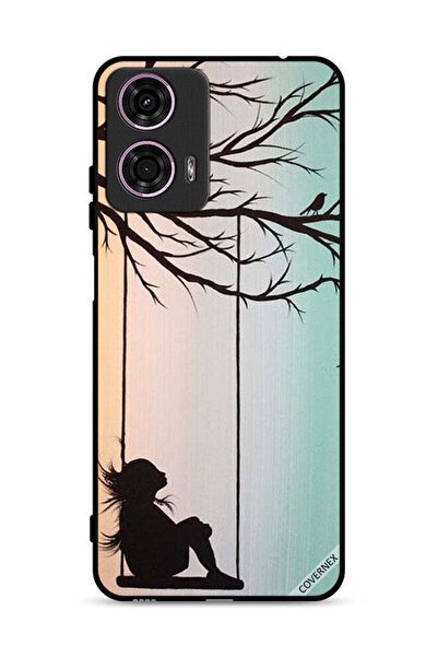 Covernex غطاء حماية موتورولا موتو جي 24 4G بتصميم فتاة صغيرة حزينة