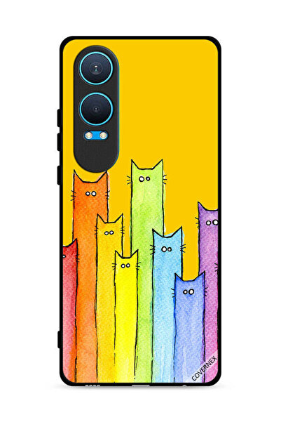 Covernex OnePlus Nord CE4 Lite 5G Protective Case Cover Cat Puppet Art