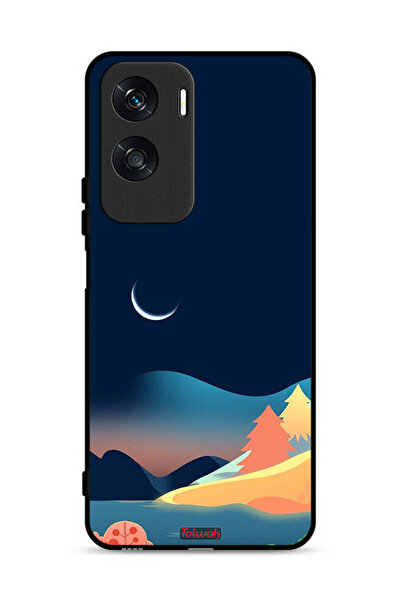 Tolwak غطاء حماية Honor X50i 5G برسومات تجريدية للقمر