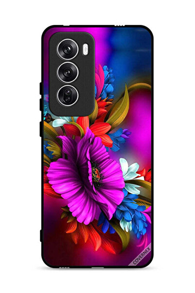 Covernex غطاء حماية Oppo Reno12 5G برسومات زهور عالية الدقة