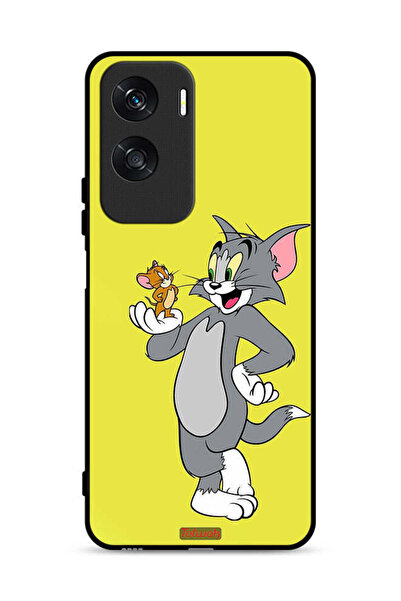 Tolwak غطاء حماية لهاتف Honor X50i 5G بتصميم توم وجيري