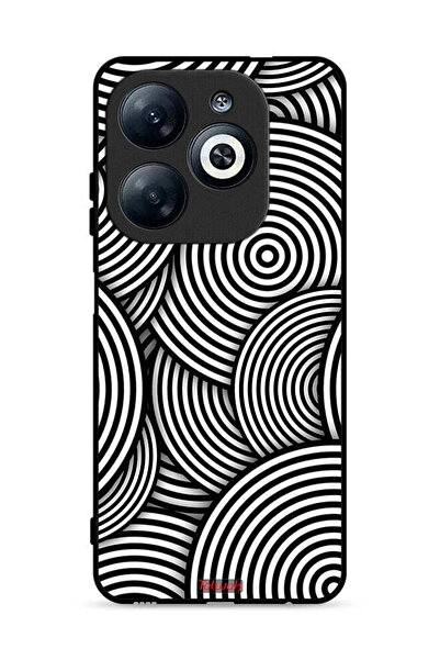 Tolwak غطاء حماية لهاتف Infinix Smart 8 4G بنمط دوائر وهمية