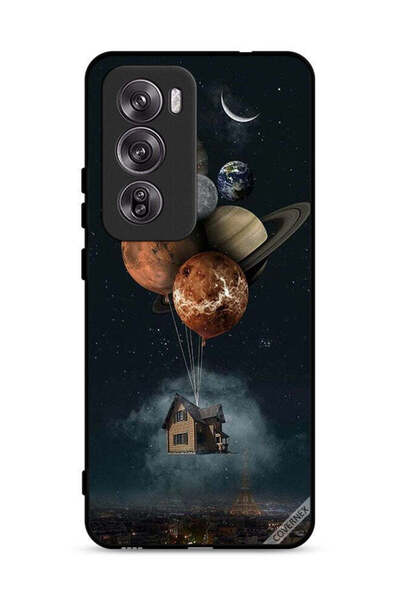 Covernex غطاء حماية لهاتف Oppo Reno12 Pro 5G بتصميم Balloon Planets Takes Home