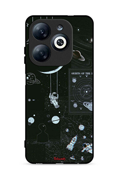 Tolwak غطاء حماية لهاتف Infinix Smart 8 4G بطبعة Orbits Of The Planets