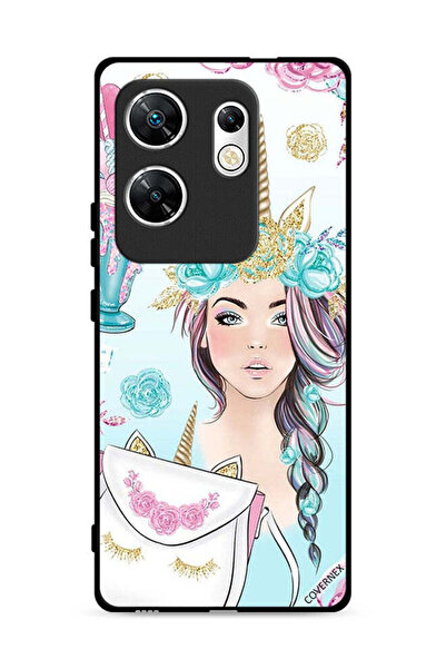 Covernex غطاء حماية لهاتف Infinix Zero 30 4G مزين برسومات رموش على الحقيبة وف...