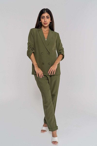 Nichii Plain Long Trousers with Cuff