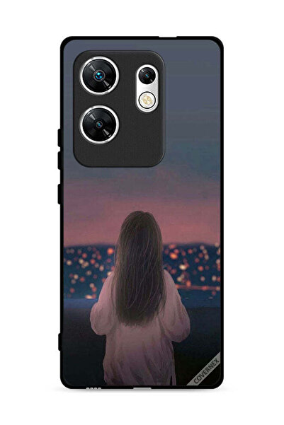 Covernex غطاء حماية لهاتف Infinix Zero 30 4G بنقشة فتاة واقفة