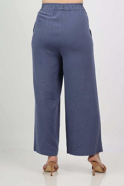 Nichii Women's Solid High-Waisted Wide-Leg Long Pants